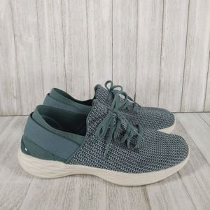 Skechers You Walk Uplift Slip On Sneaker Blue Women's 6